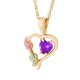 Heart with Multiple Stone Options & All Birthstones - by Landstrom's